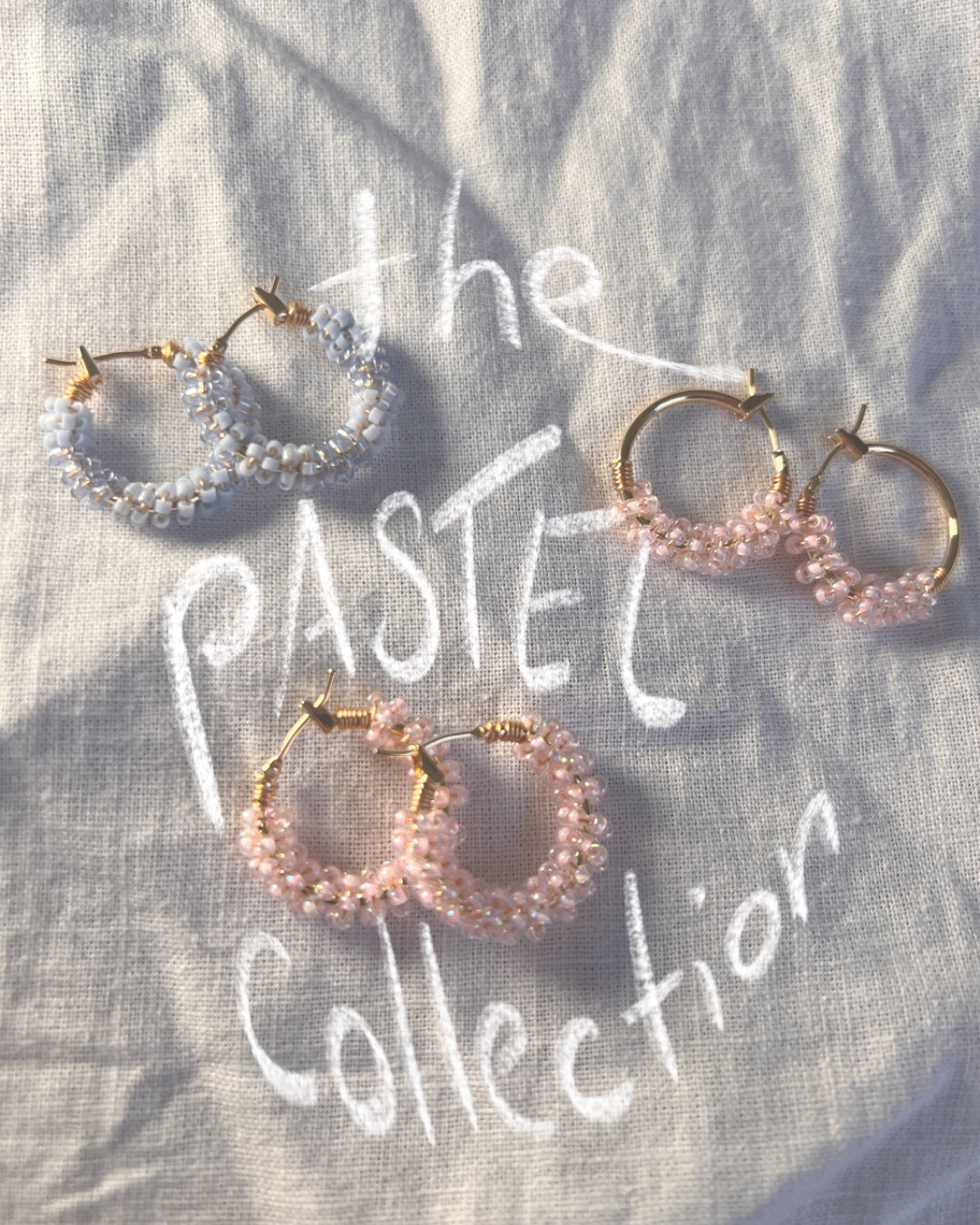 the pastel collection - tricolor baby blue hoops