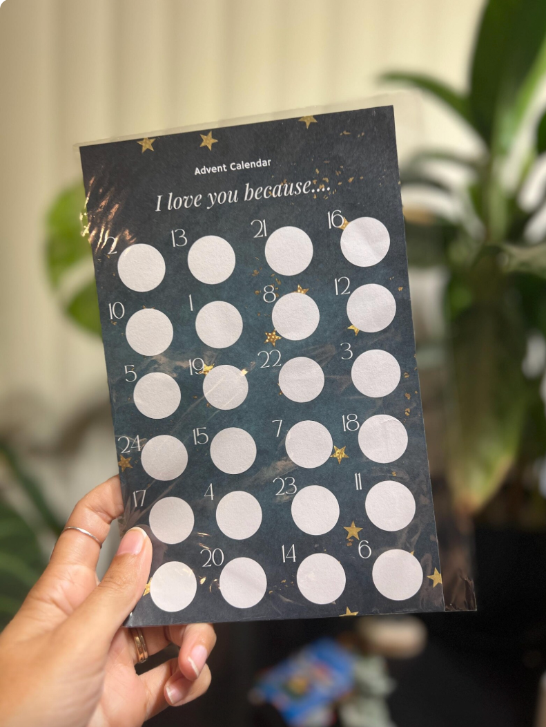 DIY Advent Calendar - Scratch Off